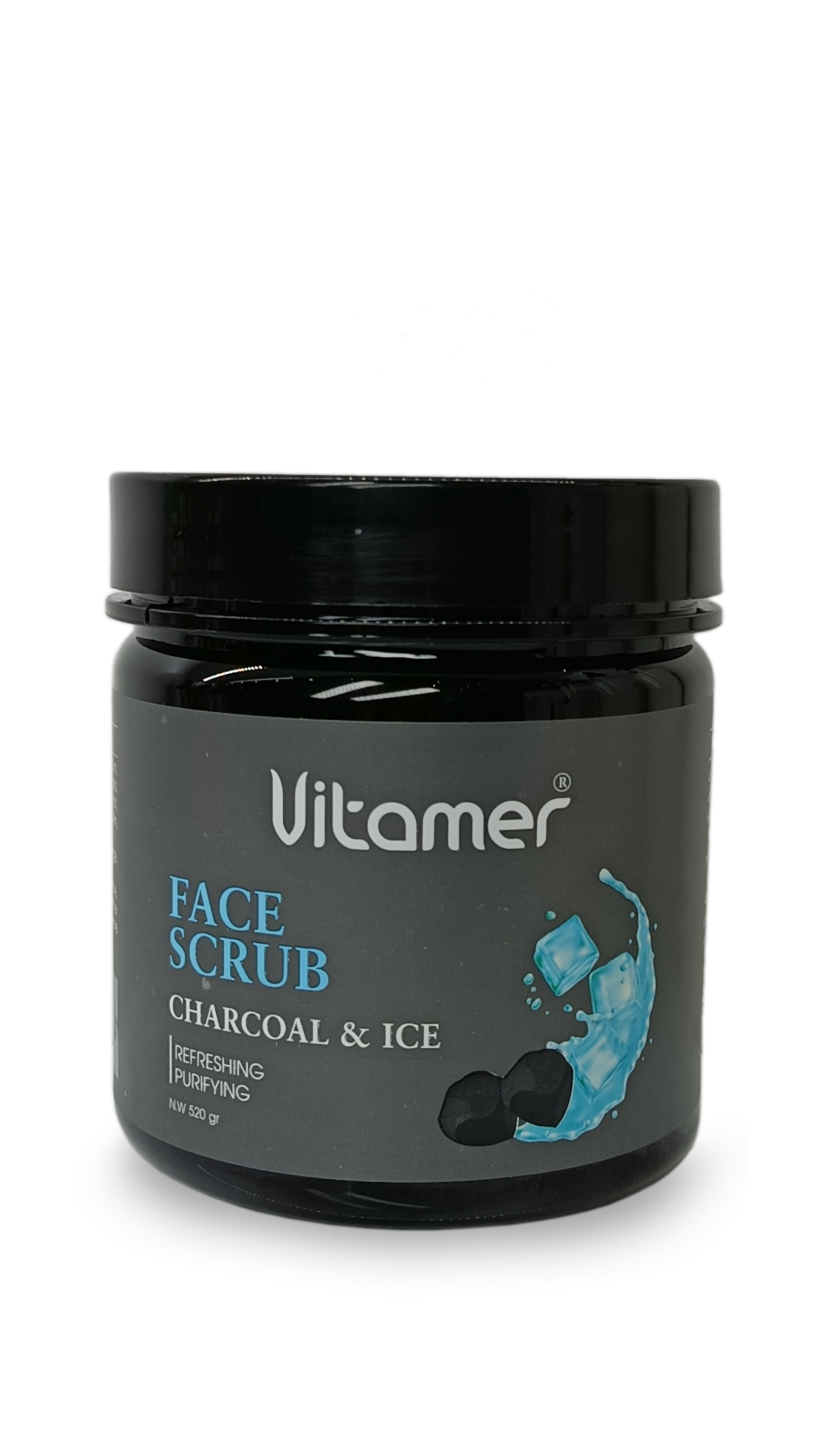 اسکراب صورت ویتامر مدل Face Scrub Charcoal & Ice حجم 300 گرم