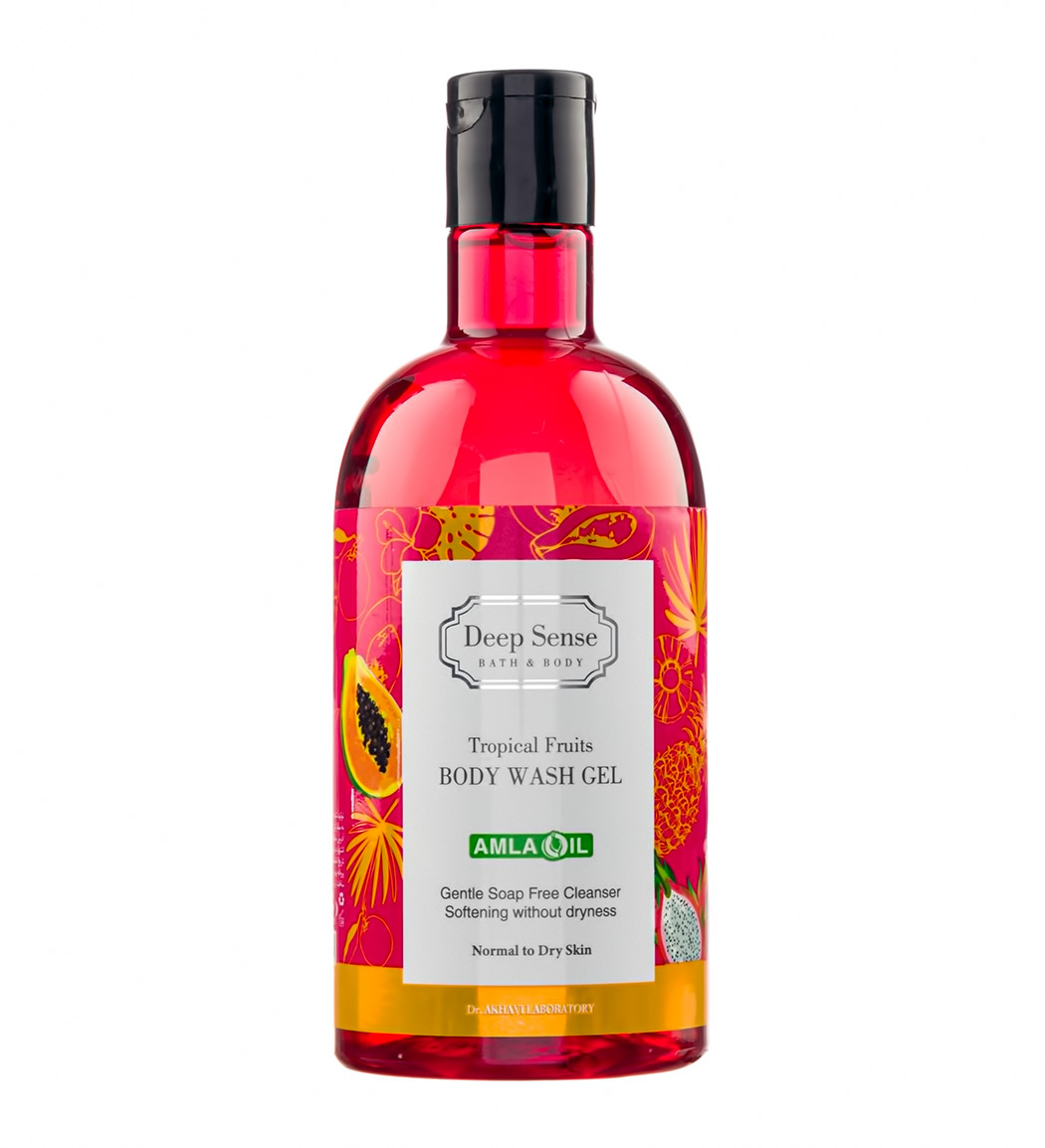 شامپو بدن دیپ سنس (Deep Sense) مدل Tropical Fruits حجم 400 میلی‌لیتر