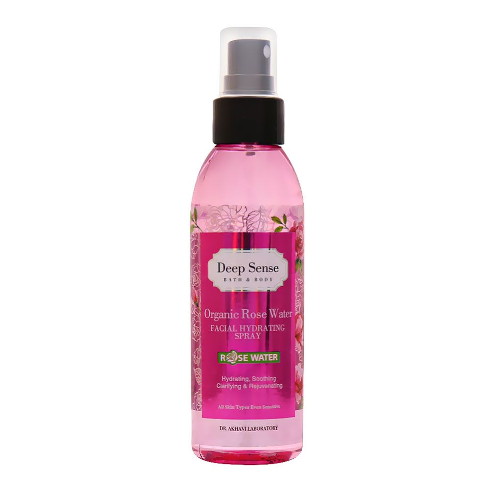 اسپری مرطوب‌کننده صورت دیپ سنس مدل رز (Rose) حجم 150 میلی‌لیتر