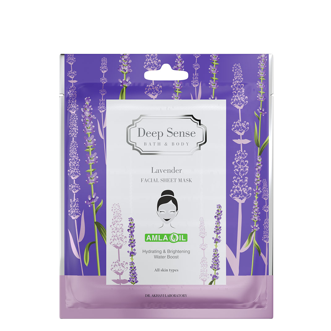 ماسک ورقه‌ای صورت دیپ سنس مدل اسطوخودوس (Lavender)