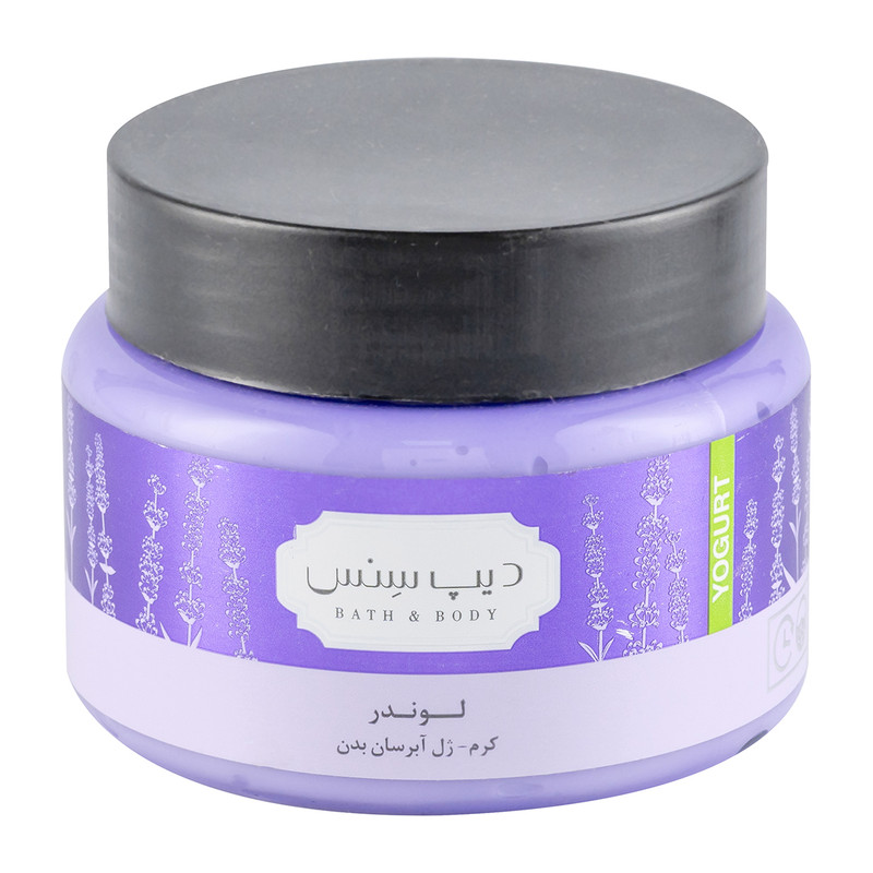 کرم ژل آبرسان بدن دیپ سنس مدل اسطوخودوس (Lavender) حجم 250 میلی‌لیتر