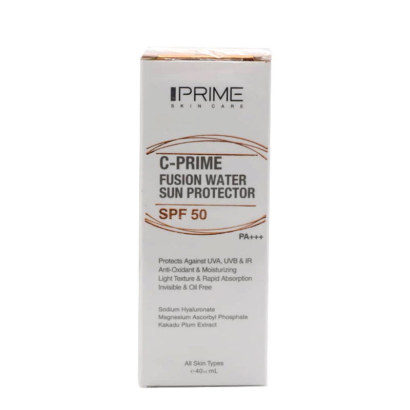 کرم ضد آفتاب فیوژن واتر سی پرایم SPF50 مدل C-PRIME حجم 40 میلی‌لیتر
