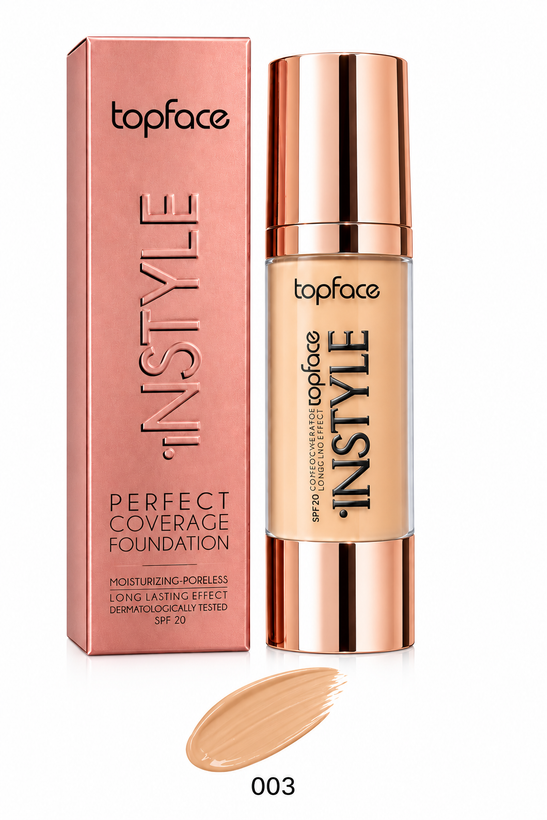 کرم پودر شیشه ای مدل Instyle Perfect Coverage تاپ فیس
