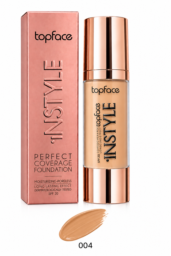 کرم پودر شیشه ای مدل Instyle Perfect Coverage تاپ فیس